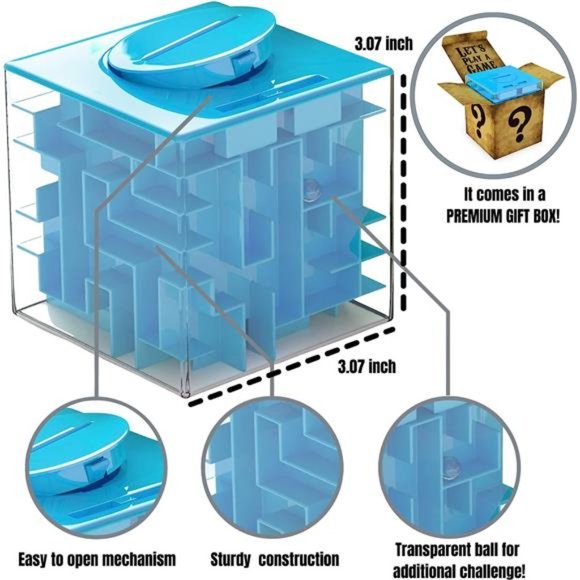 2 Pack Puzzle Box - Most Fun & Annoying Mystery Box for Adults, Money Box - Picture 3 of 6